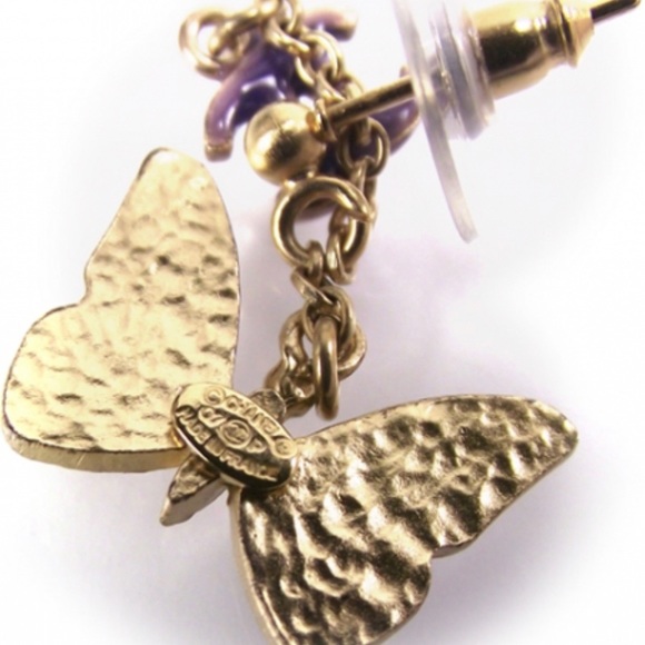 💯 Authentic Chanel Butterfly Earrings - Picture 3 of 5